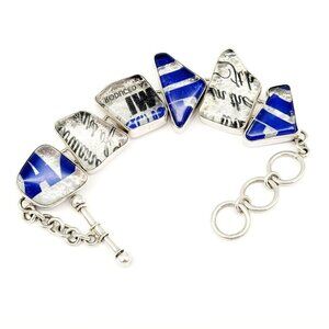 Charles Albert Absolut Vodka Glass 950 Fine Silver Bracelet Limited Edition